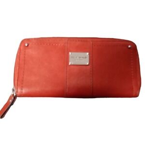 Vtg Relic Brand Collection Est 1992 Zip Around Wallet Clutch‎ Organizer Red READ